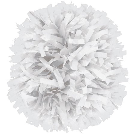 Plastic Instock Cheerleading Pom White