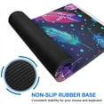 thumbnail image 6 of Long Mouse Pads for Desk,Neon Feather with Dots Pattern Desk Mats on Top Of Desks, Desk Mouse Pad Extra Large with 3mm Non-Slip Base and Stitched Edge for Gaming,Office,Work,Home 31.5"x15.7", 6 of 6