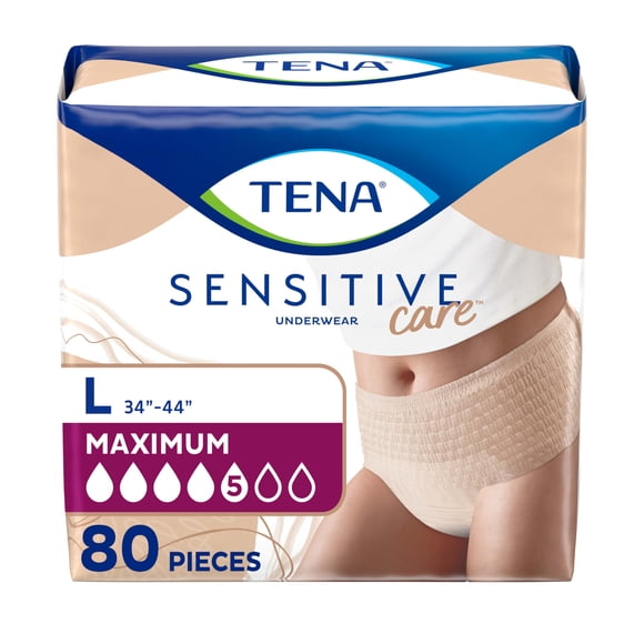 Ropa Interior para Incontinencia TENA Sensitive Care Talla Grande 80 unidades