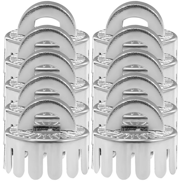 Topbathy 10pcs Christmas Ornament Tops Caps Plastic Golden for Stylish Holiday Decor