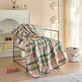 thumbnail image 5 of Mainstays Cozy Fleece Throw Blanket, Spring Plaid 50" x 60" All Ages, 5 of 6