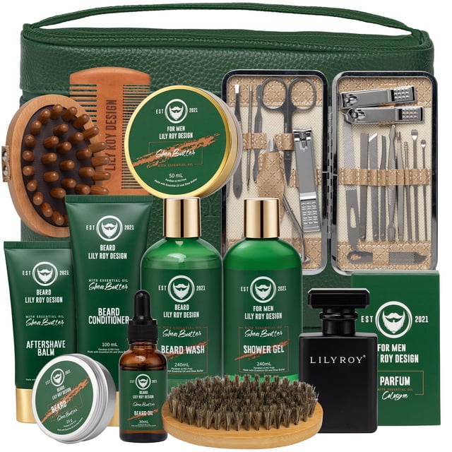 Set de regalo de spa Lily Roy Pampering de 32 piezas para el cuidado del baño y la barba