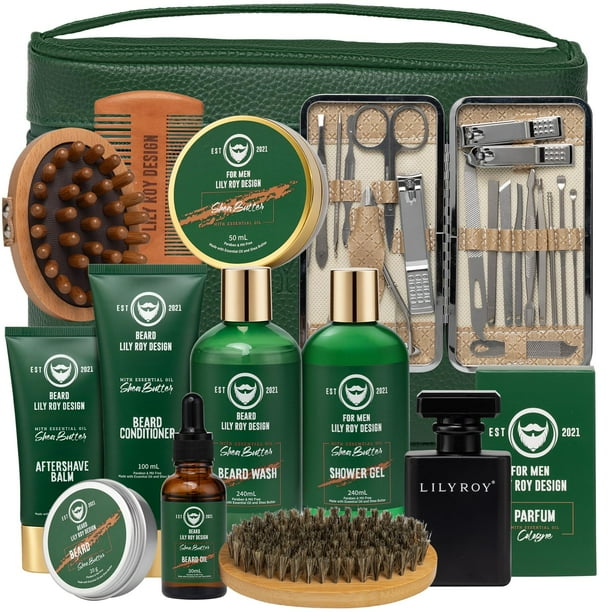 Set de regalo de spa Lily Roy Pampering de 32 piezas para el cuidado del baño y la barba