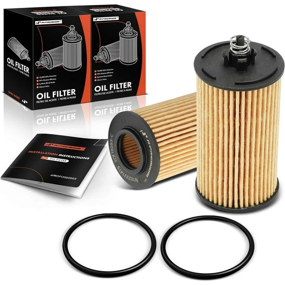 A-Premium 2-PC 10K Miles Protection Oil Filter Compatible with Chevy Cruze 2013-2015, Cruze Limited 2016, Sonic 2013-2019, Trax 2013-2020 & Buick Encore 2013-2020, Replace# 25195775, 25195785