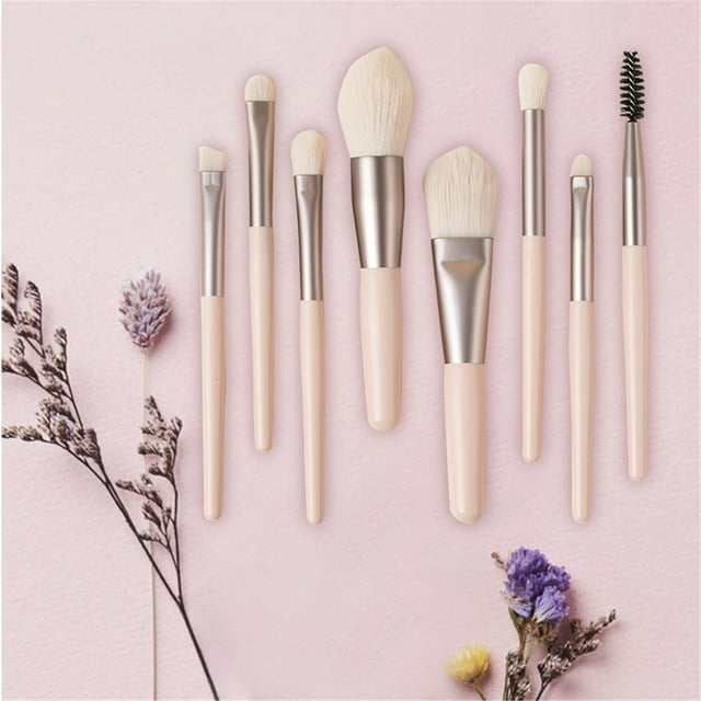 Bilqis Deals Mini Makeup Brushes Set Cosmetics Brush Kit Makeup Tools 8pc