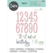 Sizzix Thinlits Dies By Debi Potter 15/Pkg-Fabulous Birthday Numbers