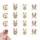 thumbnail image 1 of 16 piezas de decoración de uñas DIY de cristal de conejo 3D de aleación de diamante brillante, 1 of 6