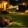 thumbnail image 4 of Solar Fiber Optic Garden Stake, Cherry Blossom Flower Light, Waterproof Pathway Decor, Color Changing LED Stake for Walkway, Outdoor Lawn Art for Spring & Summer​, B, 4 of 5