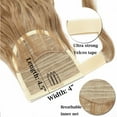 thumbnail image 6 of Benehair Clip in Ponytail Hair Extensions Pocket wrap around Long Thick Hairpiece as Human 20" Corn Wavy Light Brown, 6 of 12