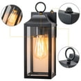 thumbnail image 5 of C Cattleya 2-Pack 1-Light Matte Black Dusk to Dawn Outdoor Wall Lantern Sconce (E26), 5 of 8