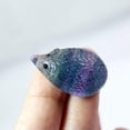 thumbnail image 2 of MATROOY Natural Quartz Crystal skull Carved Rainbow fluorite Hedgehog Stone Healing, 2 of 9