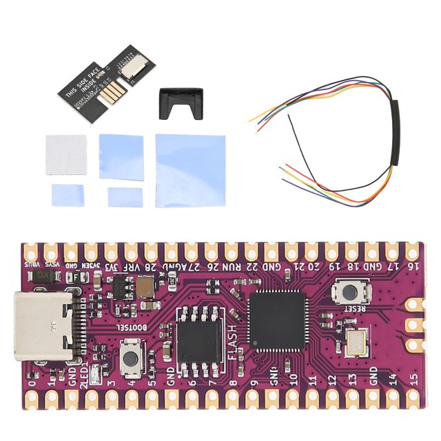 Dual Core ARM Cortex M0 + Processor, RasPi RP2040 Microcontroller, 30 GPIO Pins, USB C Interface, 16MB Flash Memory