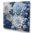 thumbnail image 2 of Designart "Muted Blue And Graceful Mums I" Mums Wall Art Prints, 2 of 7