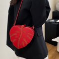 thumbnail image 5 of Slccxzc PU Leather Crossbody Bag Women Leaf Shaped Shoulder Bag Purse Elegant Mini Handbag Messenger Bag for Outdoor Travel, 5 of 7