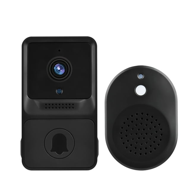 Wireless 1080P High Resolution Visual Smart Security Doorbell Camera Wireless Video Doorbell with IR Night Vision 2-Way Audio Real-Time Monitoring