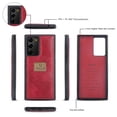 thumbnail image 4 of Allytech Compatible Galaxy Note 20 Ultra Wallet Case, Multi-Functional PU Leather Zip Wristlets Clutch Detachable Magnetic Card Slots Cash Purse Protection Cover for Samsung Galaxy Note 20 Ultra,Red, 4 of 10
