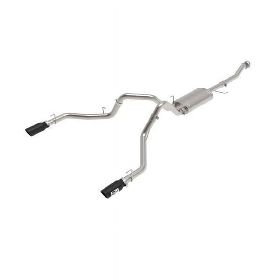 aFe Power 49-33127-B; Vulcan Series 3 IN 304 Stainless Steel Cat-Back Exhaust System w/ Black Tips Ford F-150 2021 V6-2.7L/3.5L (tt)/V8-5.0L
