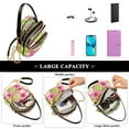 thumbnail image 5 of FORMRS Crossbody Bag for Women Quilted Travel Shoulder Cell Phone Purse with Chain Strap Handbag, Floral Raspberries, 5 of 7