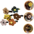 thumbnail image 2 of 6pcs Plush Flower Hair Clip Girl Hair Clips Duck Billed Hair Clips Women Hair Accessories Flower Claw Clip Girl Claw Clips Winter Plush Plastic, Plush Women Jaw Clips, 2 of 4