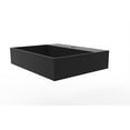 thumbnail image 4 of Castello USA Juniper Stone Solid Surface Wall-mounted Vessel Sink Black 24", 4 of 8