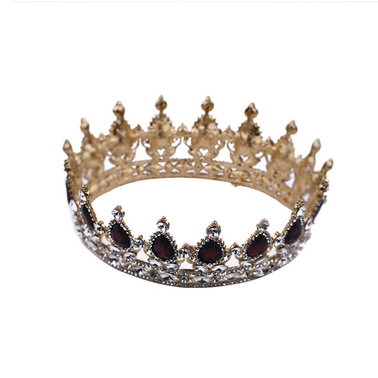 YSGFHGJW Luxury Crystal Crown Hair Clip - Gold Rhinestone  display picture 2