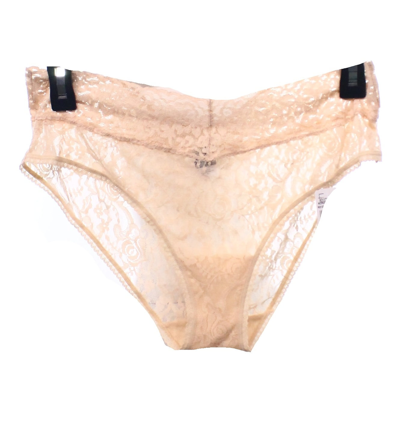 Felina Signature Stretchy Lace Low Rise Hipster Panty (Bare, X