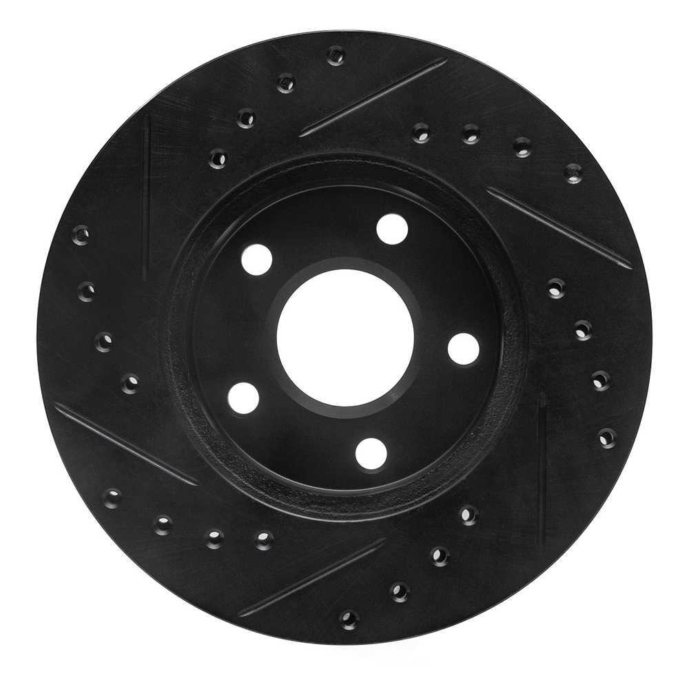 Dynamic Friction Company 633-45002R DFC Brake Rotor - Drilled And Slotted - Black
