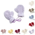 thumbnail image 4 of Landzoo One Autumn And Winter Solid Color Children's Mitten Glossy Plate Warm And Thickened Neck Hanging For Children 2 5 Soft Stylish Basic Gloves Mittens, 4 of 4