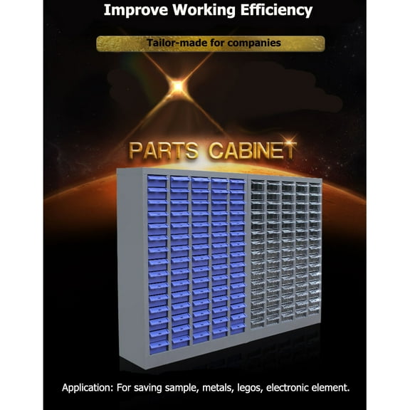 48 Drawers Parts Cabinet Medium Drawer No Door Commercial Home