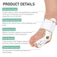 thumbnail image 6 of Pinkiou Bunion Corrector, Bunion Relief Socks Sleeves with Toe Separator Hallux Valgus Big Bone Toe Corrector Splint Toe Straightener Pain Relief Orthotics Feet Care, 6 of 11