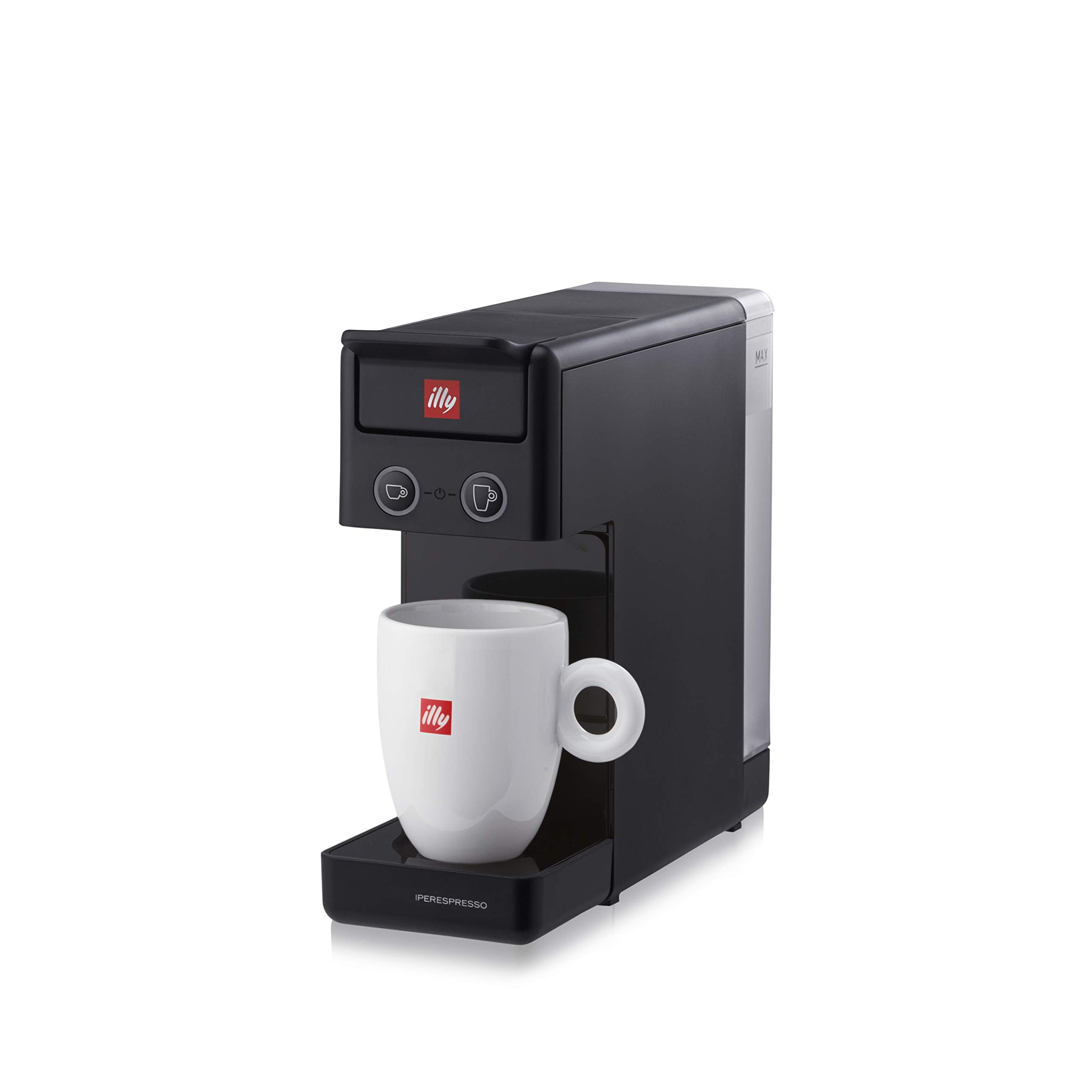 illy Electric Milk Frother - Black & Stainless Steel