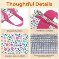 thumbnail image 4 of Pioneer Flower Floral Print Pattern Insulated Lunch Bag for Women & Adults,Large Portable Soft Cooler Lunch Bag,Thermal Food Storage Tote with Pearl Cotton,8.66L,8.75x5.75x9.5 Inch, 4 of 6