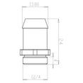 thumbnail image 2 of xspc g1/4" to 1/2" barb fitting for soft tubing, matte black, 6-pack, 2 of 4