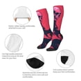 thumbnail image 3 of Rocae Rock Skull Guitarist for Novelty Casual compression Socks For Women Men Contrast Color Stockings, 3 of 6