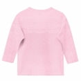thumbnail image 4 of Gytharion Kids 3/4 Sleeve Tops for Girls 3-12 Years, Cute Solid Casual Crew Neck Pullover Shirts Little Girls Spring Loose Comfy Jacquard Blouses, 4 of 4