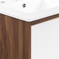 thumbnail image 4 of Modway Transmit 18" Bathroom Vanity in Walnut White, 4 of 11