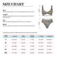 thumbnail image 4 of Kdxio Dachshund Dog Bird Print Women's 2 Piece High Waisted Wrap Spaghetti Strap Summer Swimsuit Bikini Set-X-Large, 4 of 7