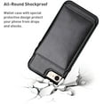 thumbnail image 5 of Card Slot Holder Wallet Case for iPhone 8 Plus 7 Plus, Premium PU Leather Case Kickstand with Hidden Magnetic Closure Flip Durable Shockproof Protective Cover for iPhone 7 Plus/8 Plus - Black, 5 of 7