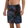 thumbnail image 2 of Pofeuu Fire Breathing Dragon Twilight Prin Men's Swim Trunks Quick Dry Bathing Suit Swimming Board Shorts Mesh Lining Beach Swimwear-Medium, 2 of 6