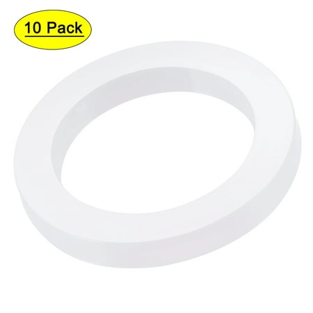 

Uxcell 1-1/2 DN40 Silicone Rubber Flat Washer Quick Connector Gasket White 10 Count