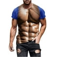thumbnail image 6 of ALLLIST Blue Summer Tops for Men Crew Neck Short Sleeve Muscle T-Shirts Loose Printed Gift Graphic Tshirts Shirts for Men, 6 of 6
