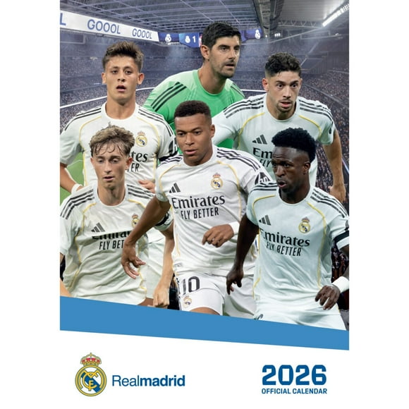 Real Madrid - 2026 Wall Calendar
