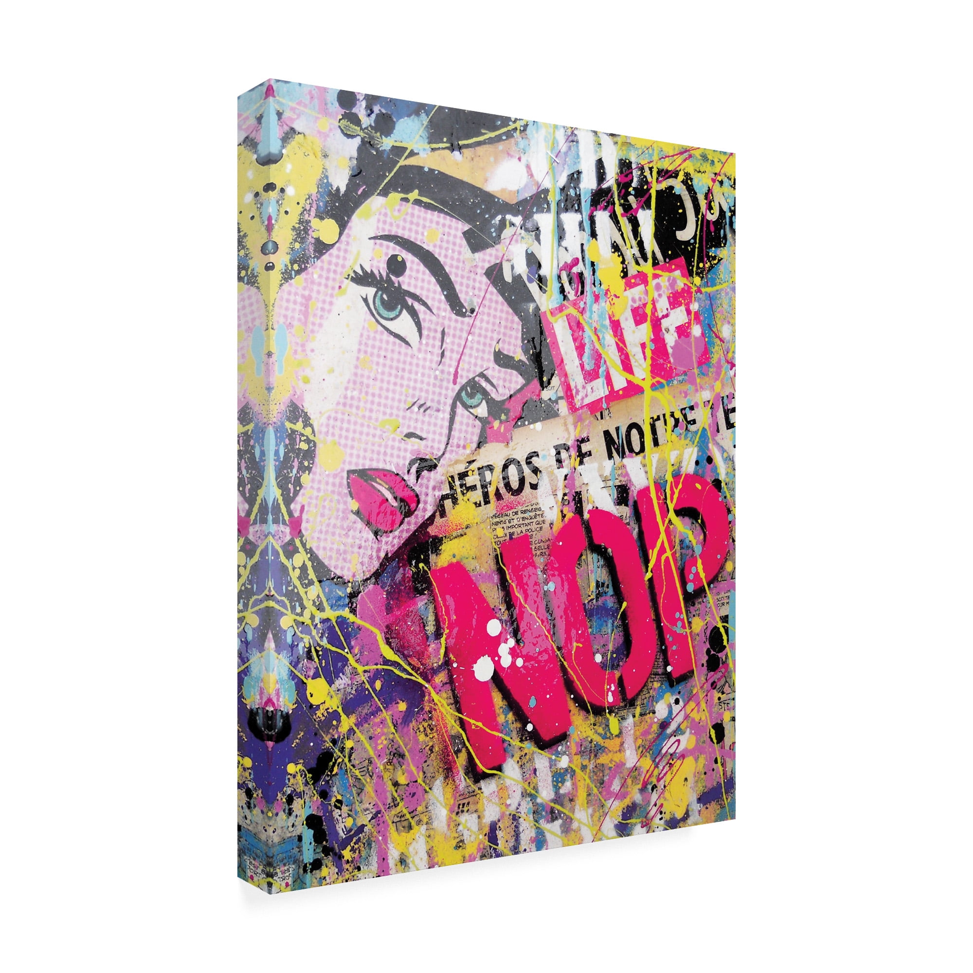 Trademark Fine Art 'Life Graffiti' Canvas Art by David Drioton