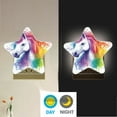 thumbnail image 4 of Star Shape LED Night Light Bedrooms Lighting Sensor Light Bedside Wall Plug-in Lamp for Bedroom Hallway and More Rainbow-colored Unicorn, 4 of 6