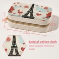 thumbnail image 5 of Valentine's Day Velvet Portable Jewelry Box with Removable Compartment - Stylish Gift, Display Case, and Decorative Box, 5 of 7