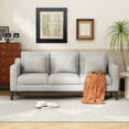 thumbnail image 2 of Noble House Ovando Fabric 3 Seater Sofa with Accent Pillows, Light Gray, 2 of 10