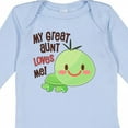 thumbnail image 4 of Inktastic My Great Aunt Loves Me- Cute Turtle Boys or Girls Long Sleeve Baby Bodysuit, 4 of 5