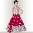 thumbnail image 1 of Pink lehenga choli with White Embroidery for girls, 1 of 1