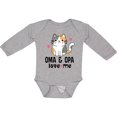 thumbnail image 3 of Inktastic Oma and Opa Love Me Grandchild Kitty Girls Long Sleeve Baby Bodysuit, 3 of 5