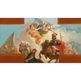 thumbnail image 2 of Francesco Fontebasso 14x10 Gold Ornate Wood Frame and Double Matted Museum Art Print Titled - The Triumph of a Leader; a Sketch for a Ceiling Decoration, 2 of 4